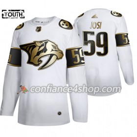 Adidas Maillot de Hockey Nashville Predators Roman Josi 59 Adidas 2019-20 Golden Edition Blanc Authentic - Enfant